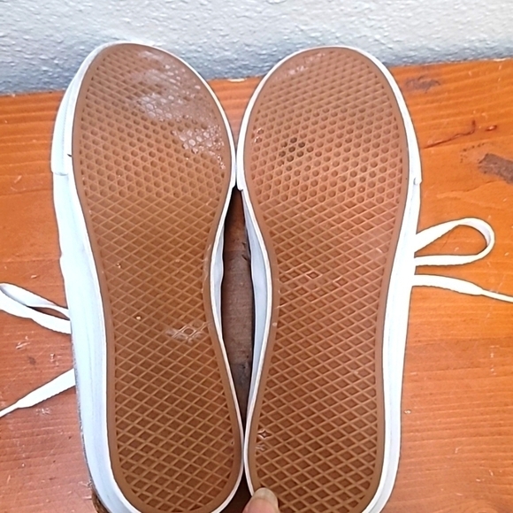 VANS ULTRACUSH SKATE WOMEN'S LACE UP GRAY LOW PLAID CANVAS SNEAKERS SIZE 8 - Picture 7 of 15